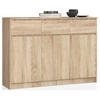 KOMMODE Sonoma Eiche 138x40x99 cm - Sonoma Eiche, Holzwerkstoff (138/99/40cm) - Akord
