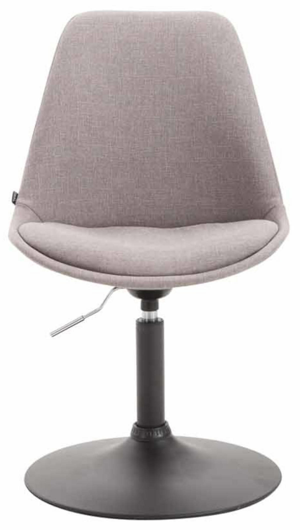 STUHL 4er Set Stoff grau - Schwarz/Grau, Textil/Metall (48/76/57cm) - CLP