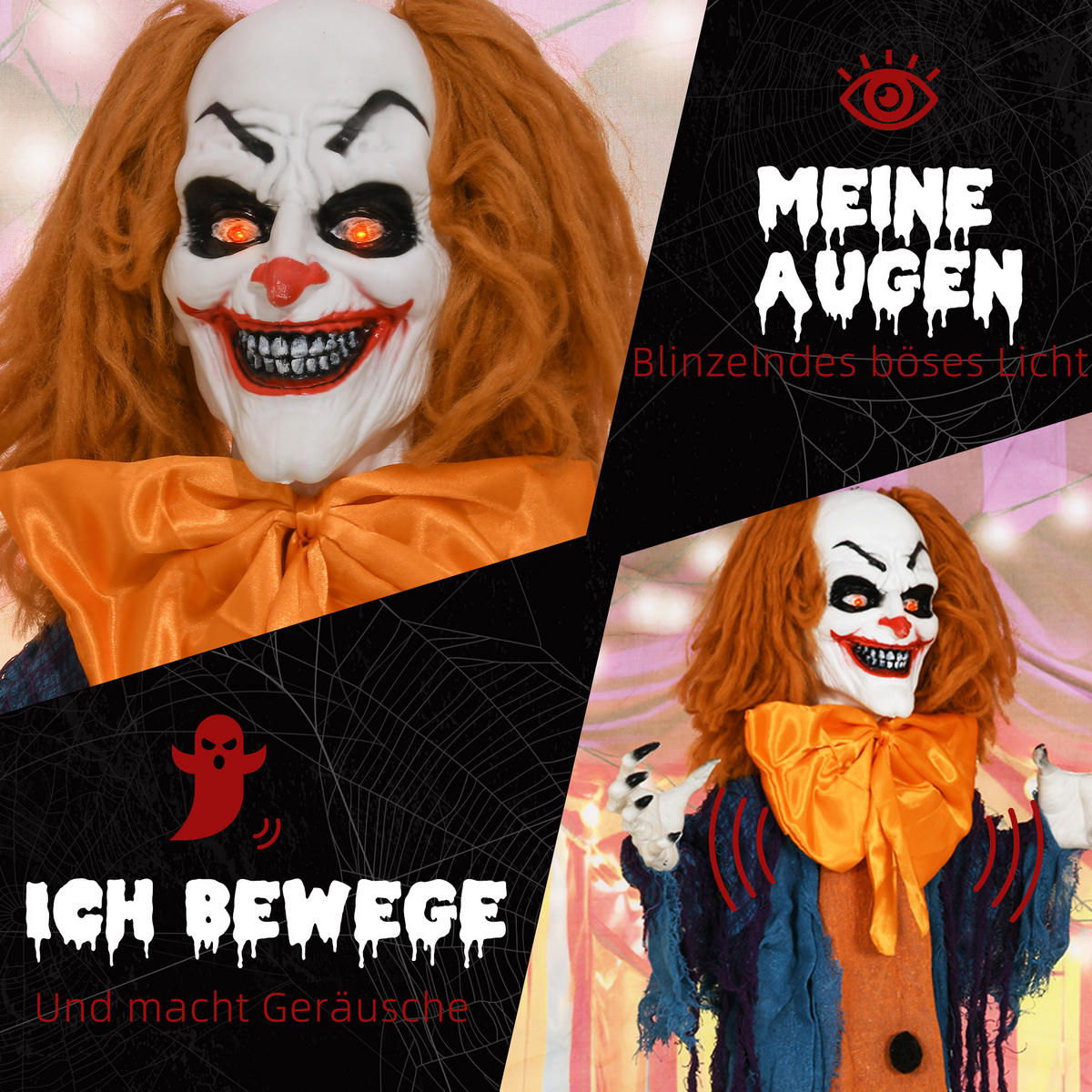 HALLOWEEN DECORATIONS - Multicolor, Kunststoff (20/168/83cm) - HOMCOM