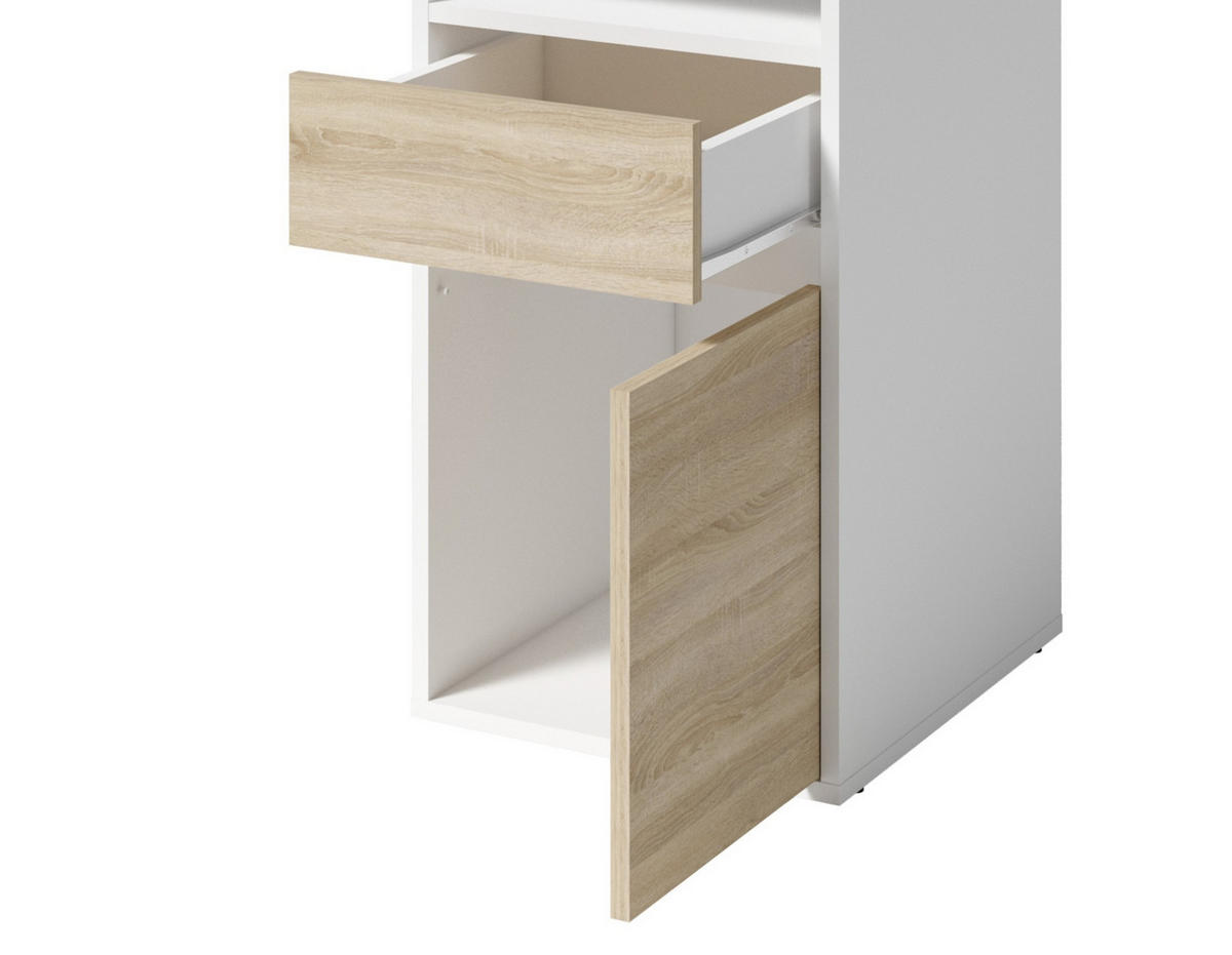 SCHREIBTISCH REGIS 120x53x75,5 cm Bürotisch Computertisch, Weiß - Weiß, Holzwerkstoff (53/120/75.5cm) - MASSENO