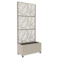 CVETLIČNI KORITO Surnskoki - bež, kovina (82/190/38cm) - casa.pro