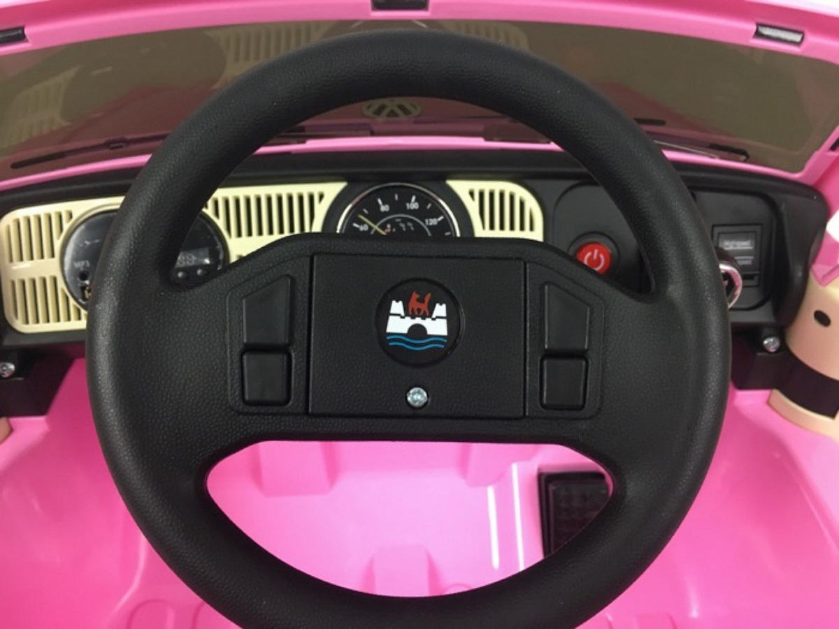 KINDER ELEKTROAUTO Volkswagen Beetle Pink - Pink, Kunststoff (108/63/51cm) - TPFLiving