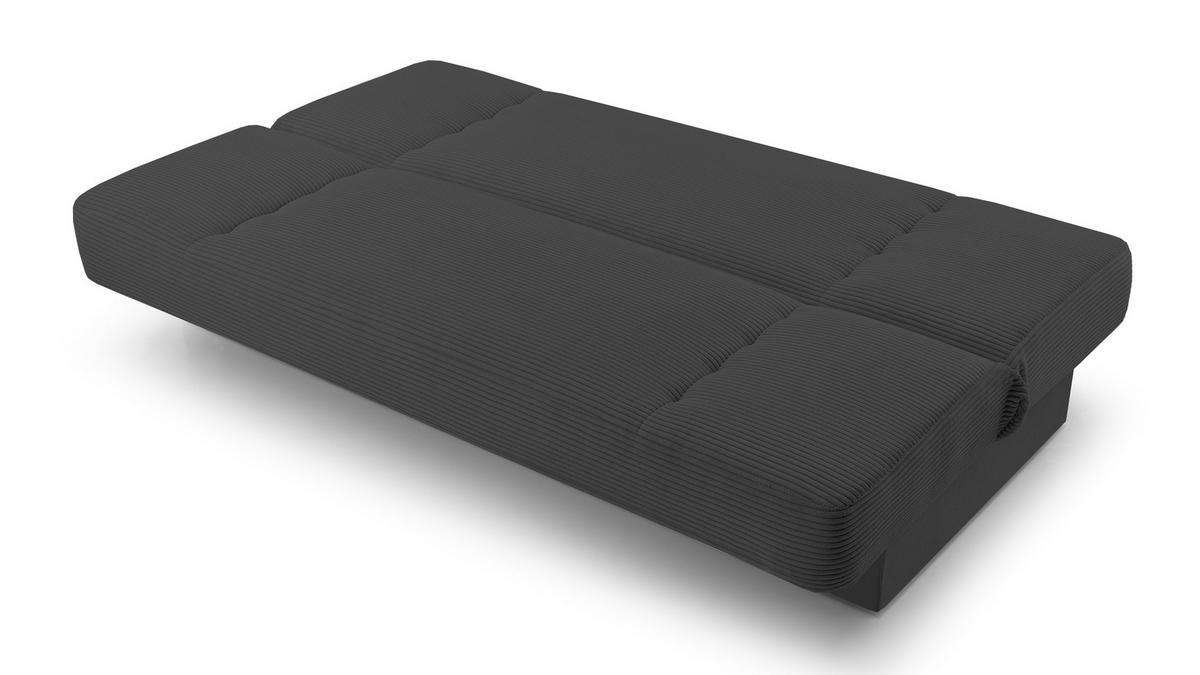 SCHLAFSOFA - Cyprus new - (Schwarz) - Schwarz, Holz (192/85/92cm) - Möblo