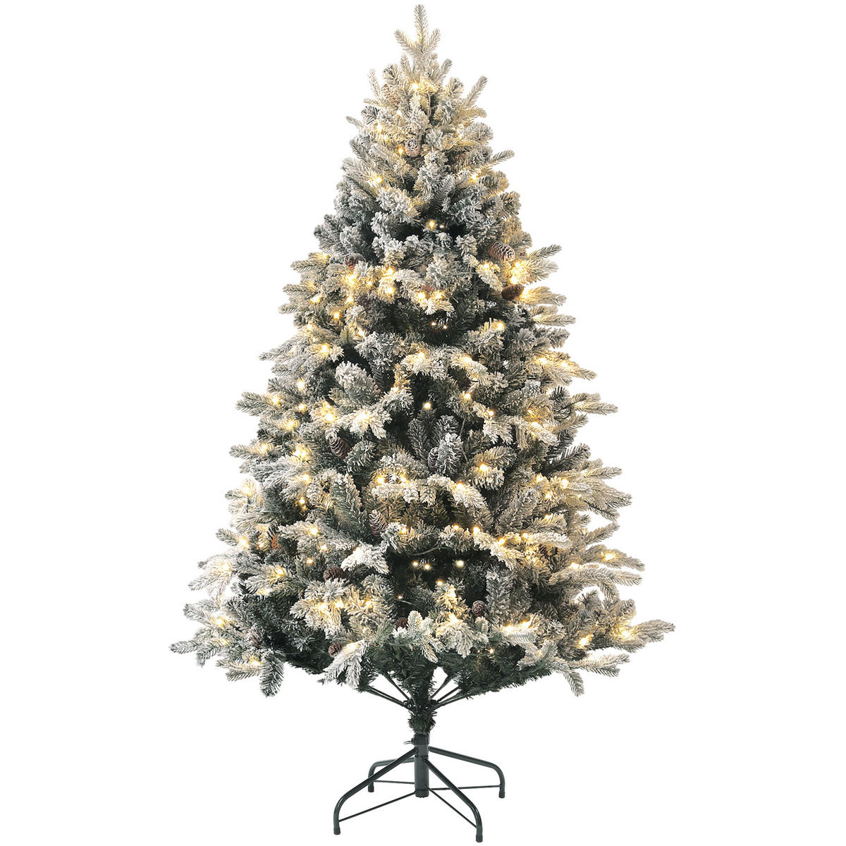 WEIHNACHTSBÄUME Grün 116.0/116.0/180.0cm - Grün, Kunststoff (180cm)