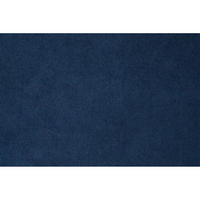 KOPFTEIL gepolstertes – ozeanblauer Samtstoff - 90 cm - Beige/Dunkelblau, Karton/Holz (90/120/10cm) - Sommeil de Plomb