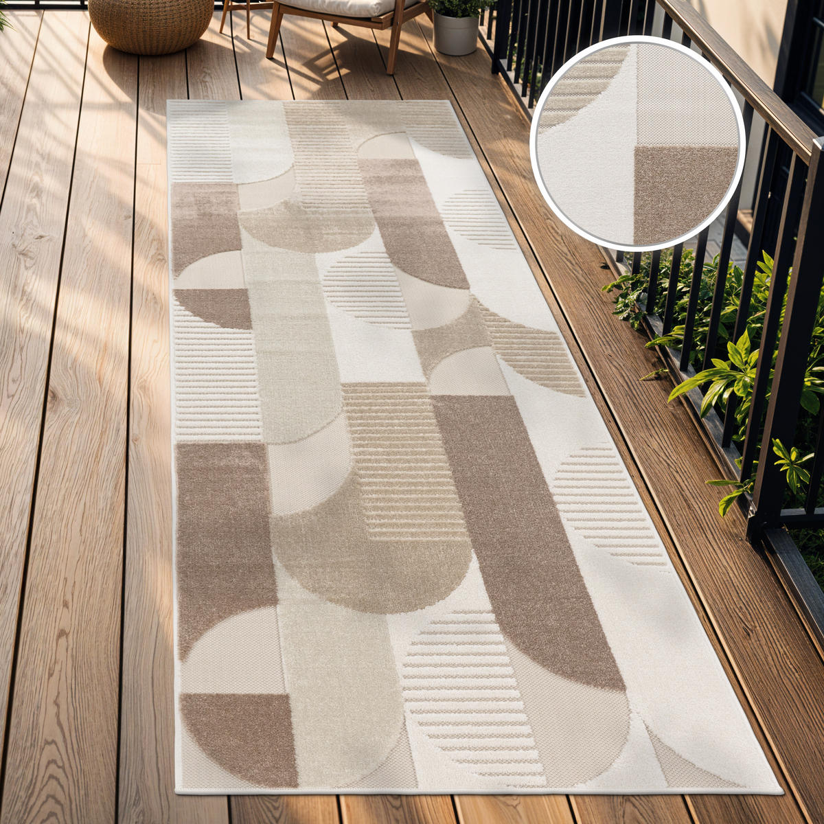 OUTDOORTEPPICH 80/250 cm Cotton 239 - Beige, Textil (80/250cm) - Paco Home