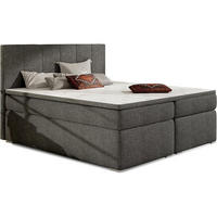 BOXBETT Bolero Bonellfederkern inkl. Topper - Dunkelgrau, Holz/Holzwerkstoff (160/200cm) - Best For Home