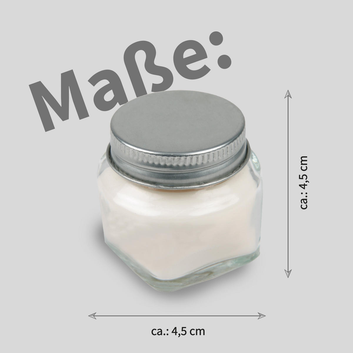 DUFTKERZE im Glas "Forrest Walk" mit Deckel, 2er Pack mit je ca. 7 Std. Brenndauer, Ø6cm, Raumduft als Geschenk und Dekoration - Weiß, Glas (6/5cm) - HS Candle