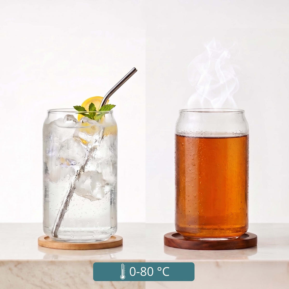 4XSKLENICE na longdrink - průhledná, sklo (0.48L) - Relaxdays