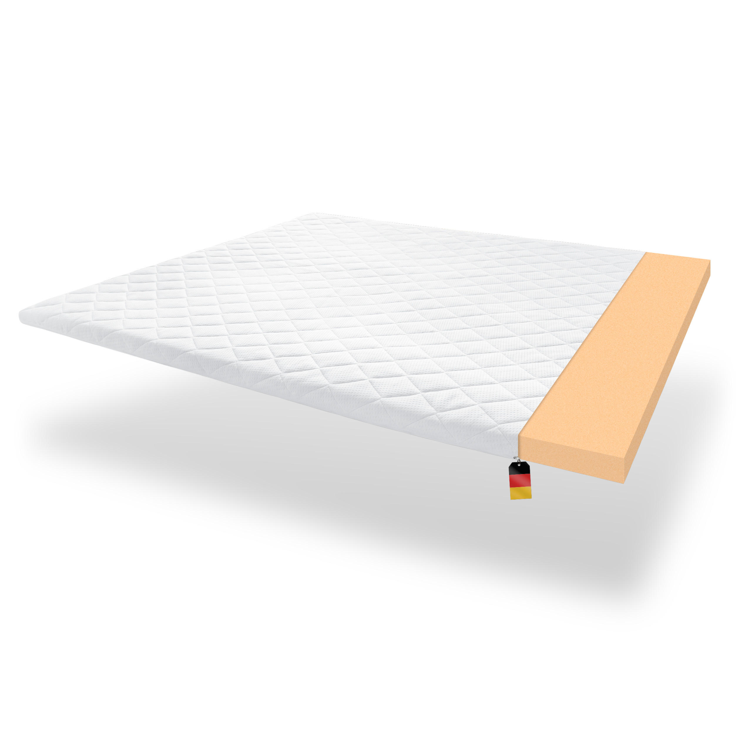 TOPPER 140/200 cm Recharge - Weiß, Textil (140/200cm) - wonello