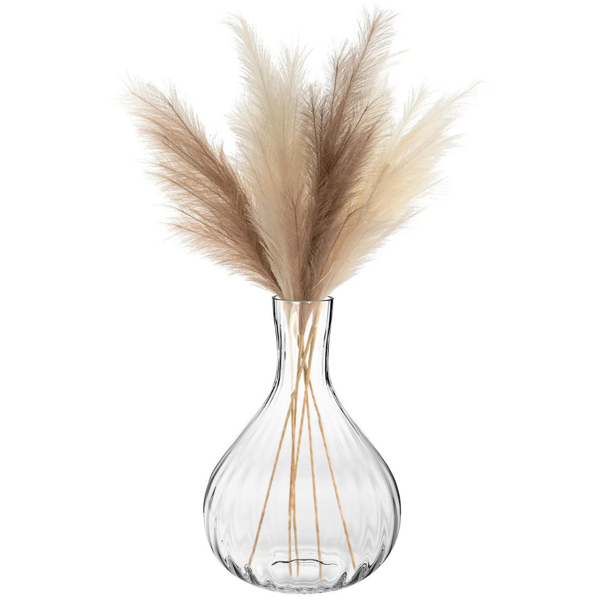 BLUMENVASE MIT OPTISCHEM EFFEKT, 47 CM - Transparent, Glas (33/47cm) - Krosno Glass