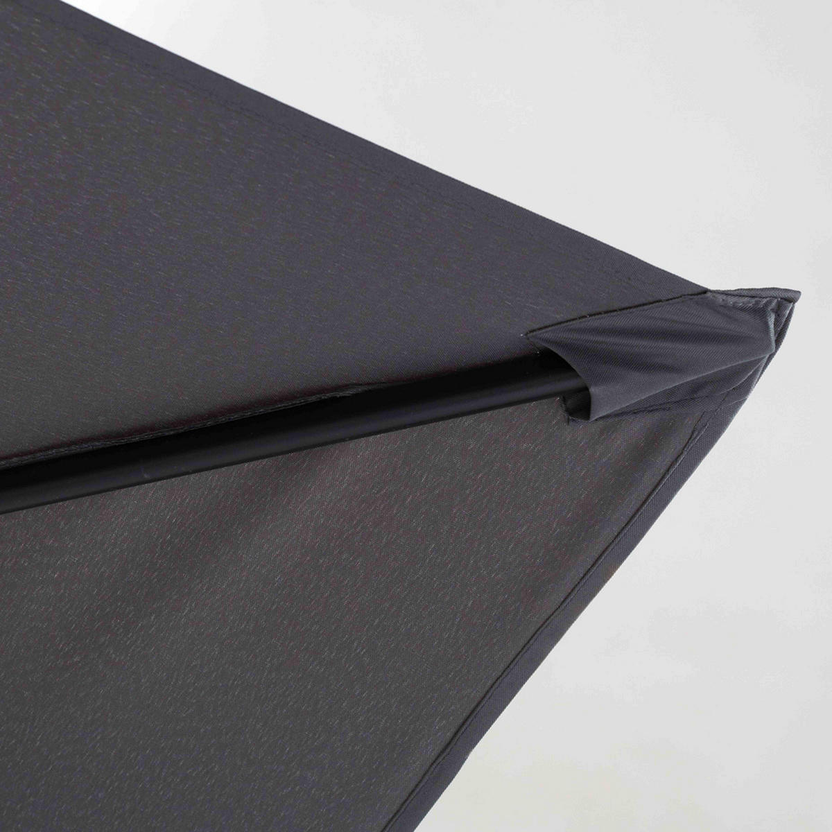 SONNENSCHIRM 3x3m Aluminium, Grau - Grau, Metall (300/300cm) - Oviala