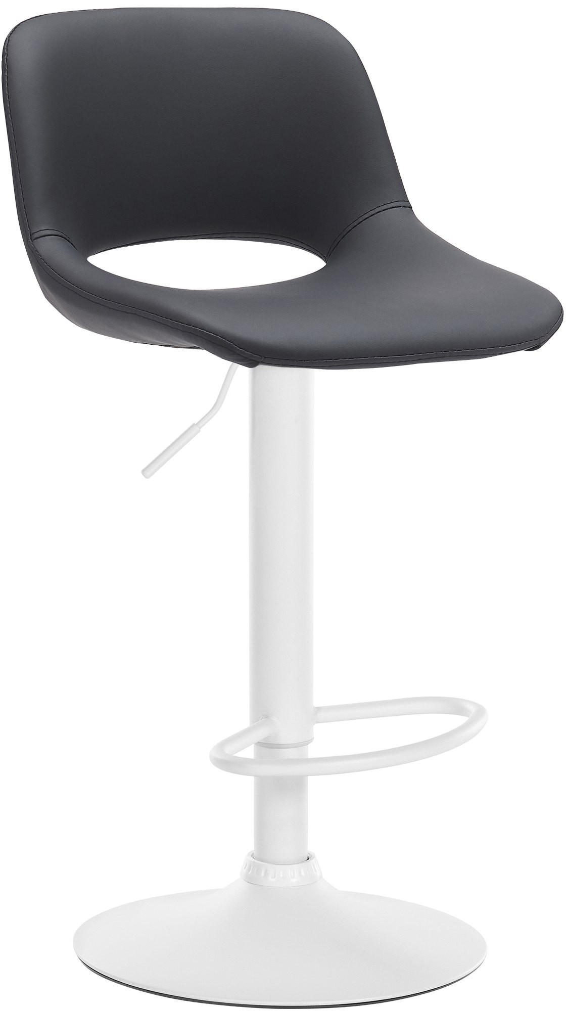 Deluke Barhocker Schwarz 42x86x46 cm