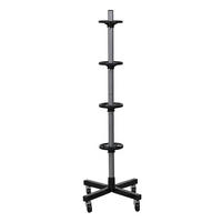 FELGENBAUM fahrbar Carrero 115,5x46x46 cm für 4 Autoreifen bis 225 mm Schwarz - Schwarz, Metall (46/115.5/46cm) - PROREGAL