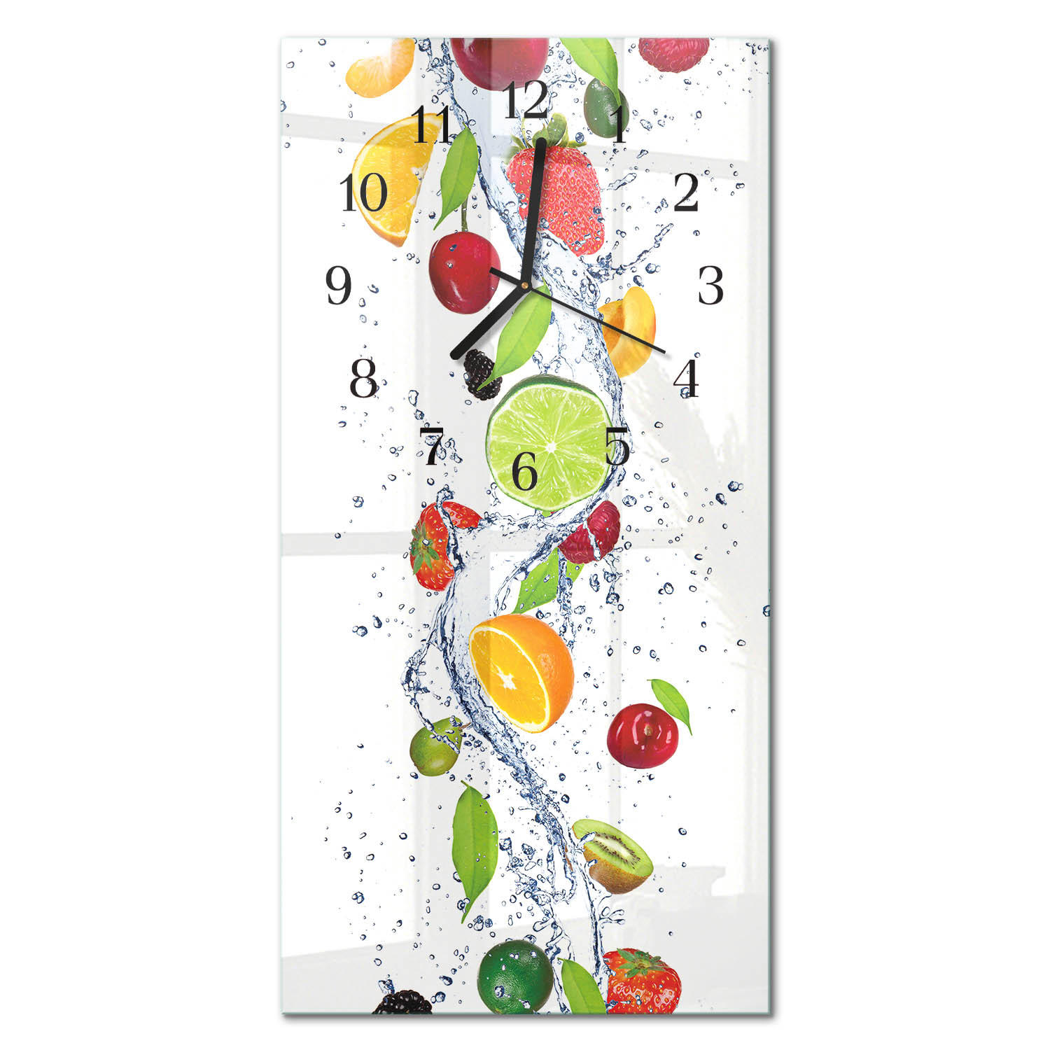 WANDUHR 30x60 cm - Gras - Multicolor, Glas (30/60/0.4cm) - TULUP