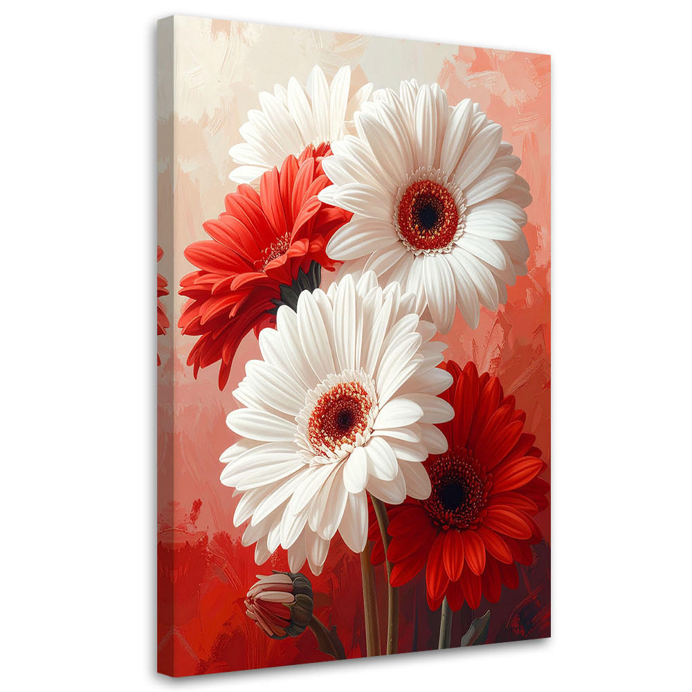 Feeby Leinwandbilder, Rot 80x120 cm