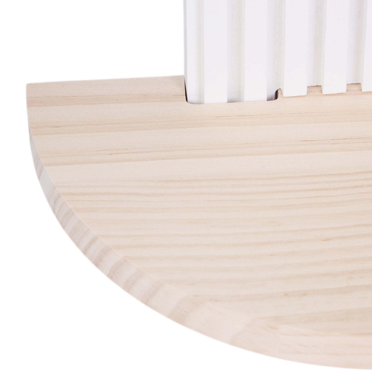 WANDREGAL Natur-Weiß 2er-Set - Multicolor, Holz (21.5/35/12cm) - Relaxdays