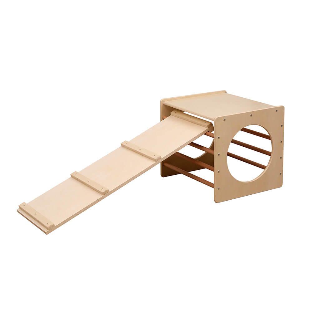 KLETTERWÜRFEL FINN - Naturfarben, Holz (52/60/52cm) - Home Deluxe
