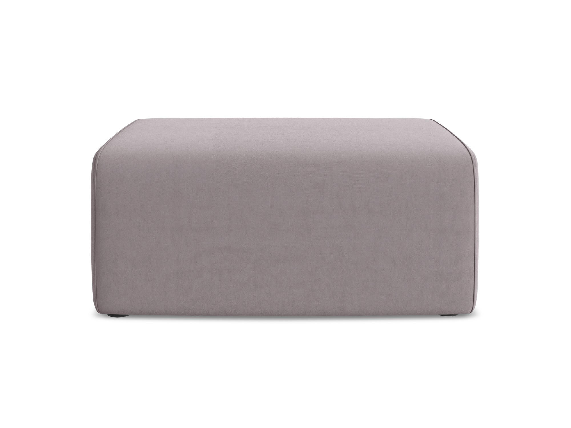 POUF Samt Stoff Violett - Lila/Flieder, Kunststoff/Textil (90/80/60cm) - Makamii