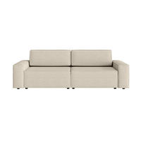 SOFA Lummo Mi mit Schlaffunktion, Beige - Beige, Textil (246/70/185cm) - Fedve