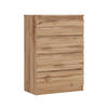 KOMMODE mit 4 Schubladen, Farbe: Wotan-Eiche, 70 x 101 x 39 cm - Eiche Wotan, Holzwerkstoff (70/101/39cm) - 3XE LIVING