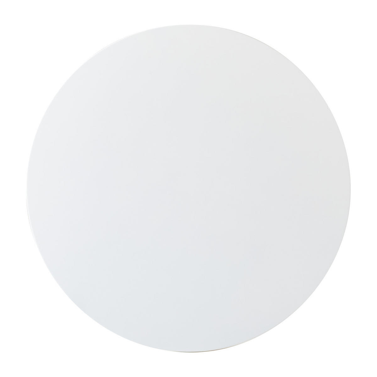 ESSTISCH - Esche teilmassiv, Weiß / Esche - Weiß, Holzwerkstoff (90/90/1cm) - home24