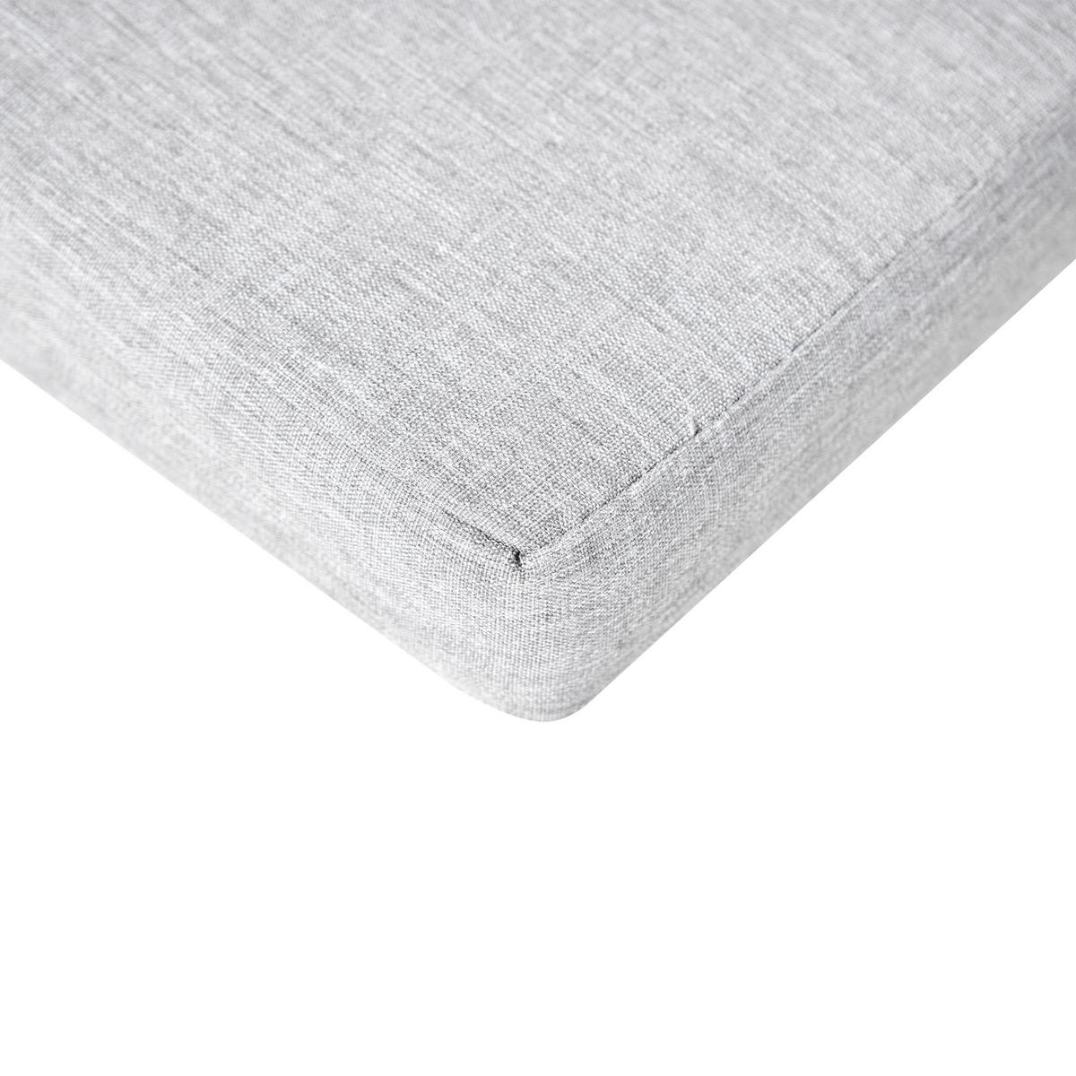 GARTENSTUHL 2er-Set Dunkelbraun/Grau Amantea Premium - Dunkelbraun/Grau, Holz (54/105/69cm) - Beliani