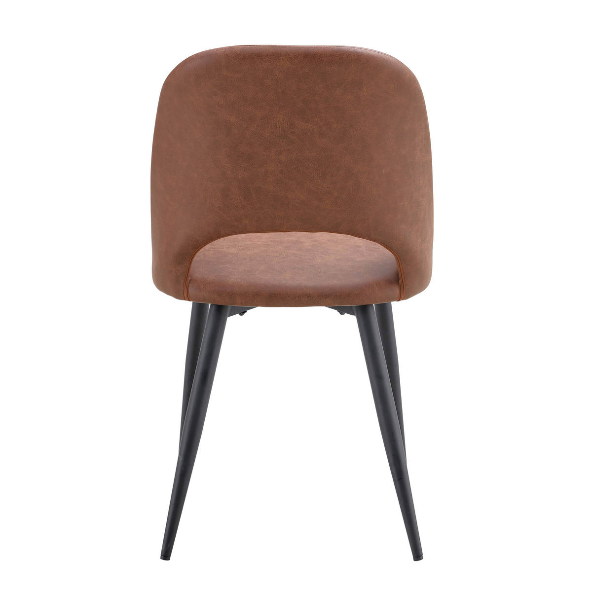 STÜHLE 2-tlg., Braun - Braun, Metall (50/82/60cm) - Oviala