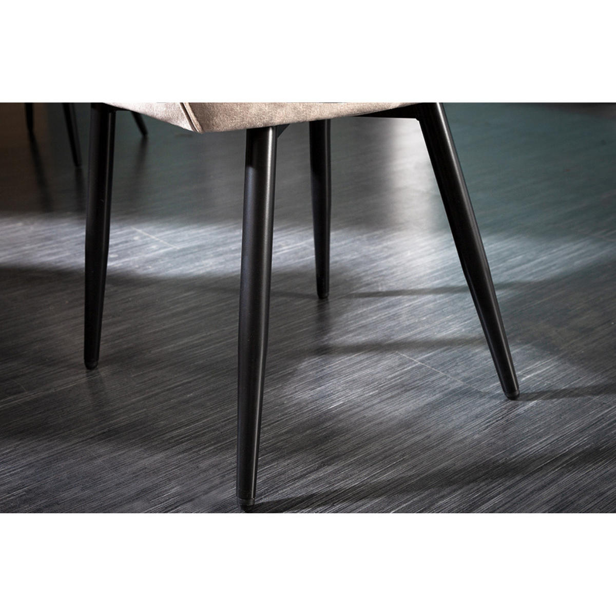 STUHL MILANO Samt Champagner, Beige - Champagner/Beige, Textil (59/84/62cm) - riess-ambiente