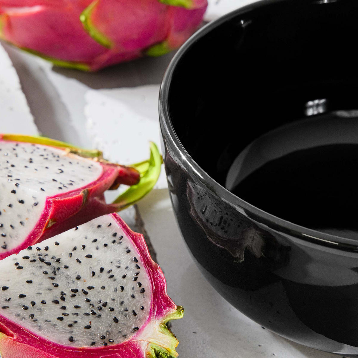 SCHÜSSELL-SET VICTO 6 Personen 6-tlg - Schwarz Hochglanz, Keramik - KONSIMO®