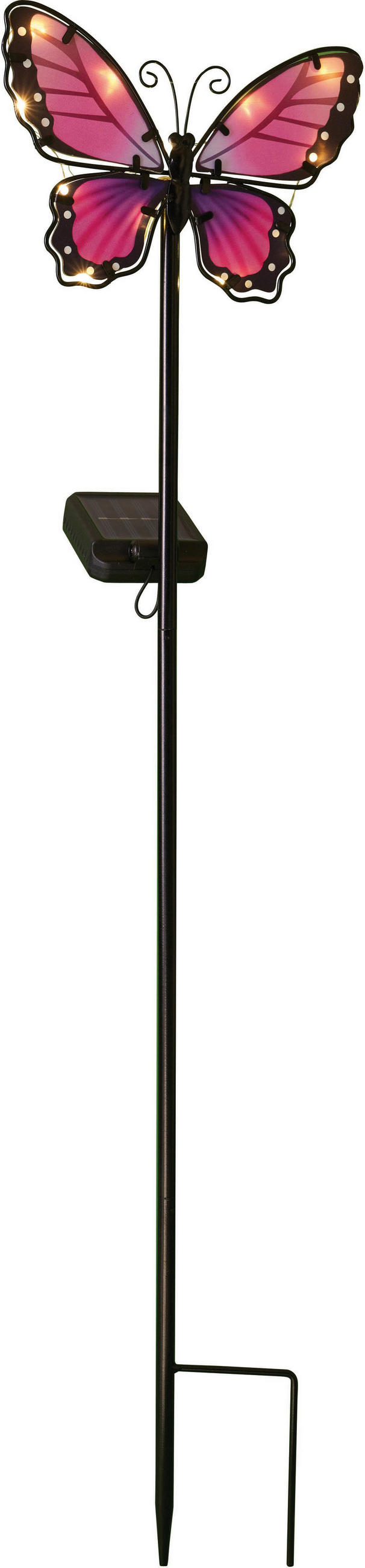 LED-SOLAR-GARTENSTÄBE - automatische Beleuchtung für stimmungsvolles Licht im Außenbereich, wetterbeständig - Weiß, Kunststoff (13/20/80cm) - Northpoint