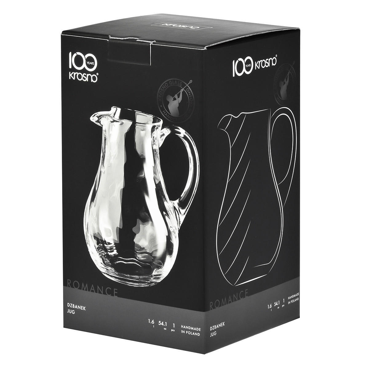 GLASKRUG Romance, 1600 ml - Transparent, Glas (1.6L) - Krosno Glass