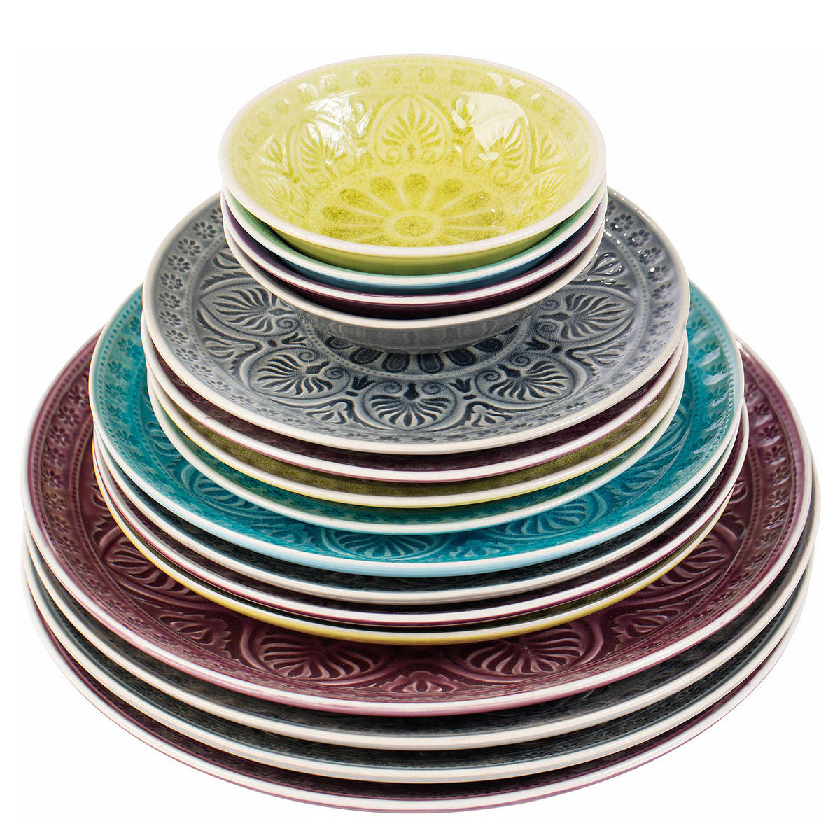 SCHALE Sumatra - Gelb, Keramik (14/14/4.3cm) - Butlers