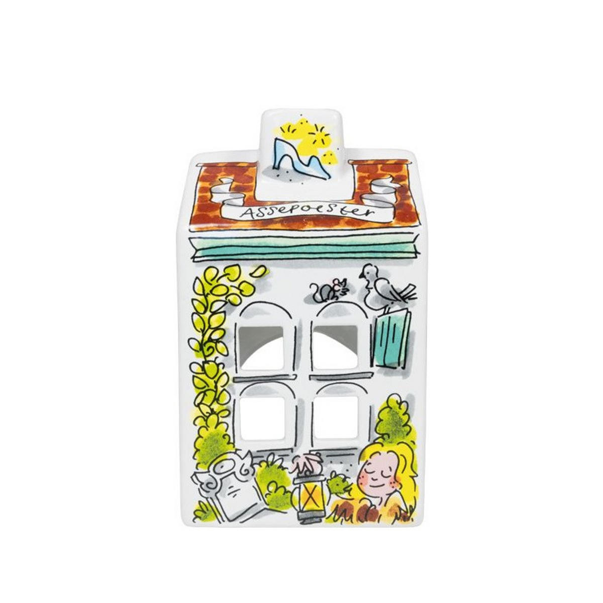 TEELICHTHALTER Aschenputtel in Bunt - 14,5cm - Multicolor, Keramik (8.5/14.5/8.3cm) - Blond Amsterdam