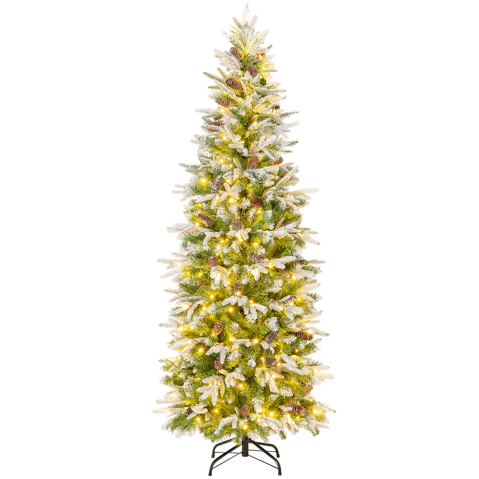WEIHNACHTSBAUM 190cm Grün - Grün, Metall (190cm) - COSTWAY