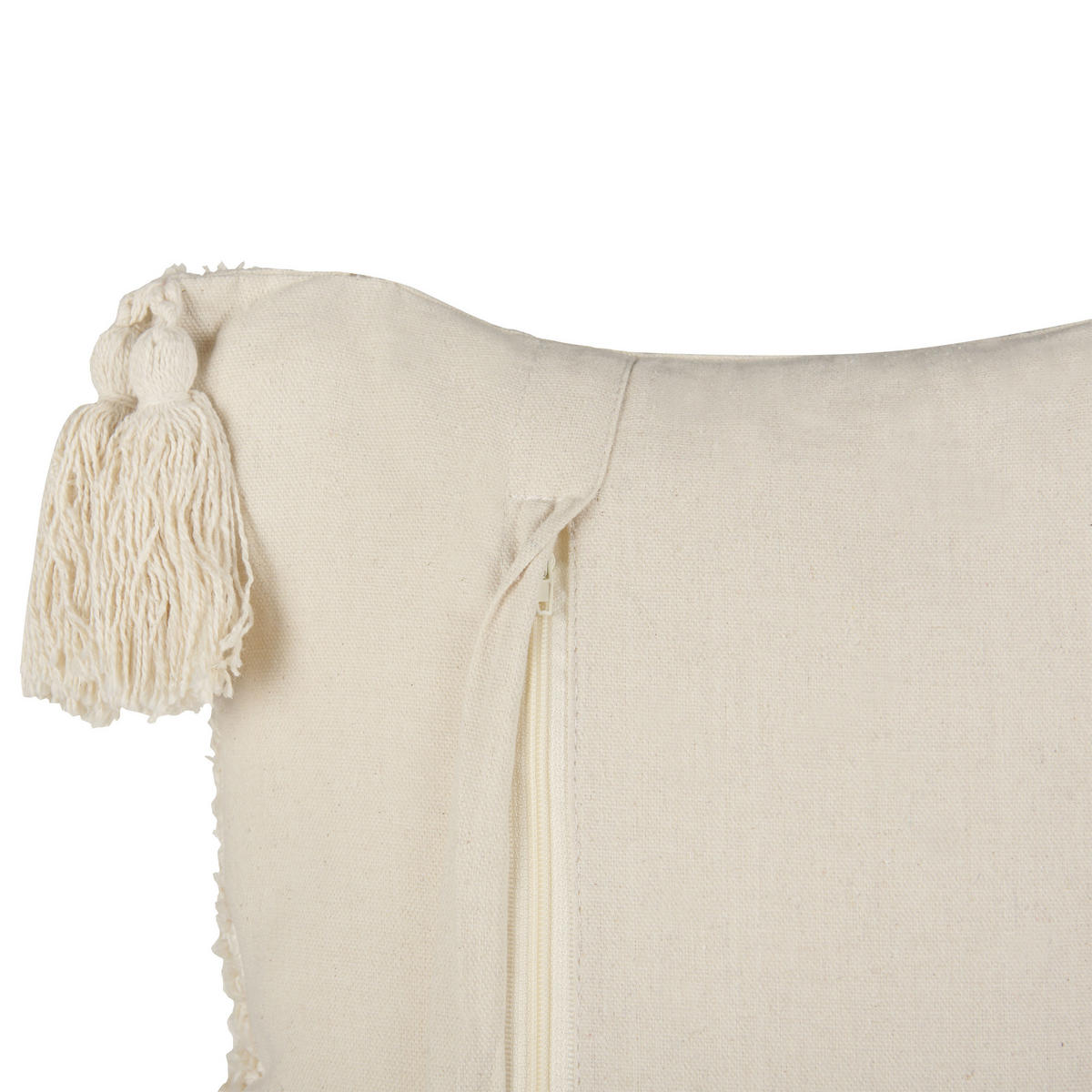 DEKOKISSEN 2er-Set Weiß 30/50 cm Cassiope - Blau/Multicolor, Textil (30/50cm) - Beliani