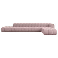 ECKSOFA modulares Sofa Zuvon-L3 - 478x177x70 cm Rosa - Rosa, Holzwerkstoff/Textil (478/177cm) - ALTDECOR