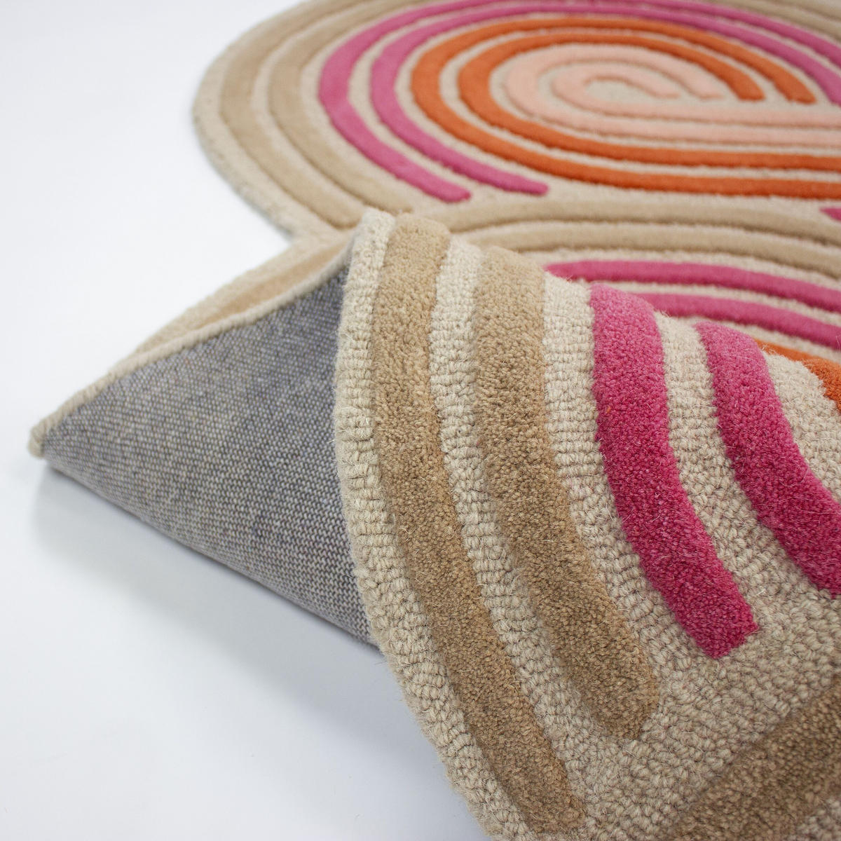TEPPICH aus Wolle SOAR in Rosa, abstrakt, 80 x 300 cm - Rosa, Textil (300/80cm) - KADIMA DESIGN