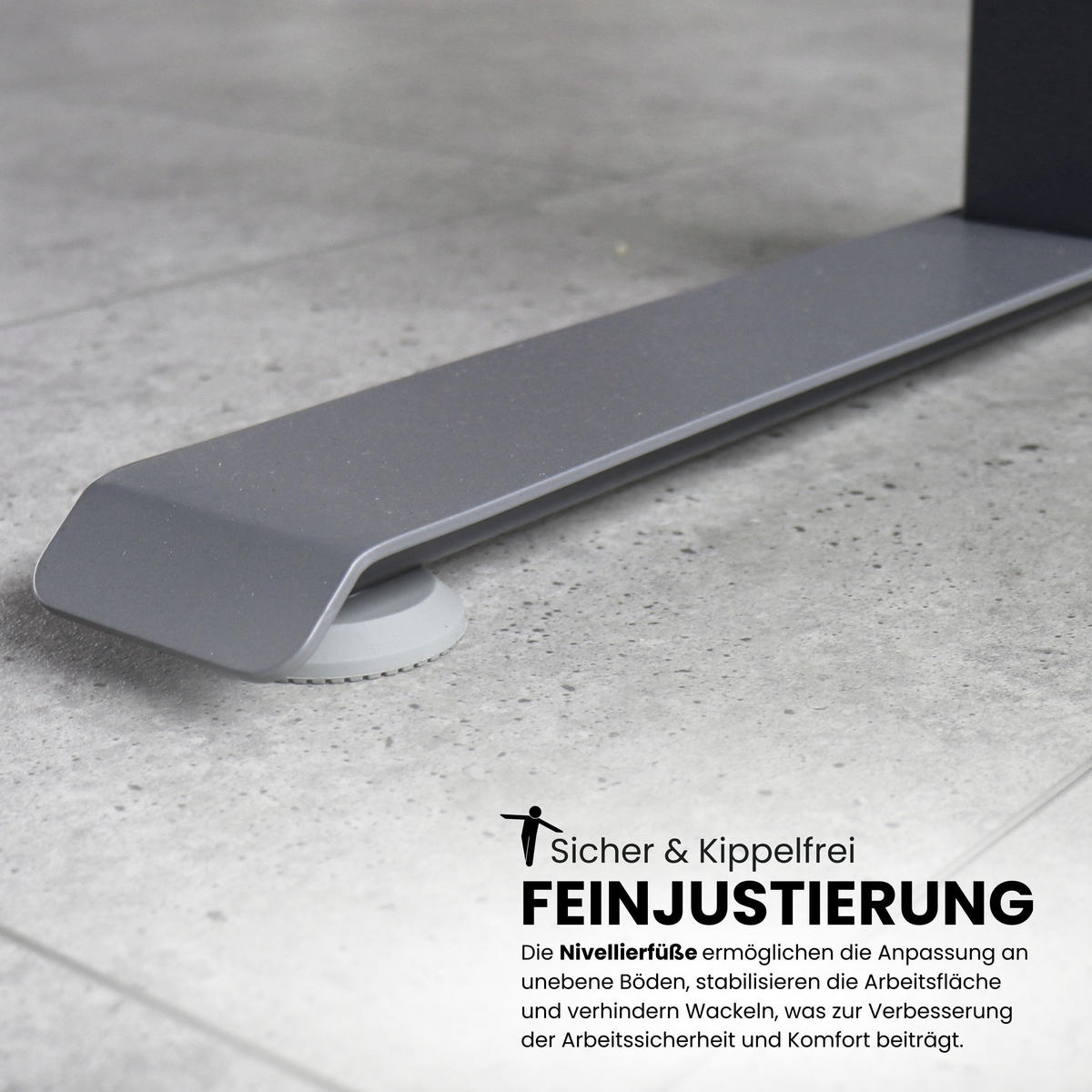 SCHREIBTISCH elektrisch 80/180/74 cm in Eichefarben/Silberfarben - Eichefarben/Silberfarben, Holzwerkstoff (80/180/74cm) - bümö
