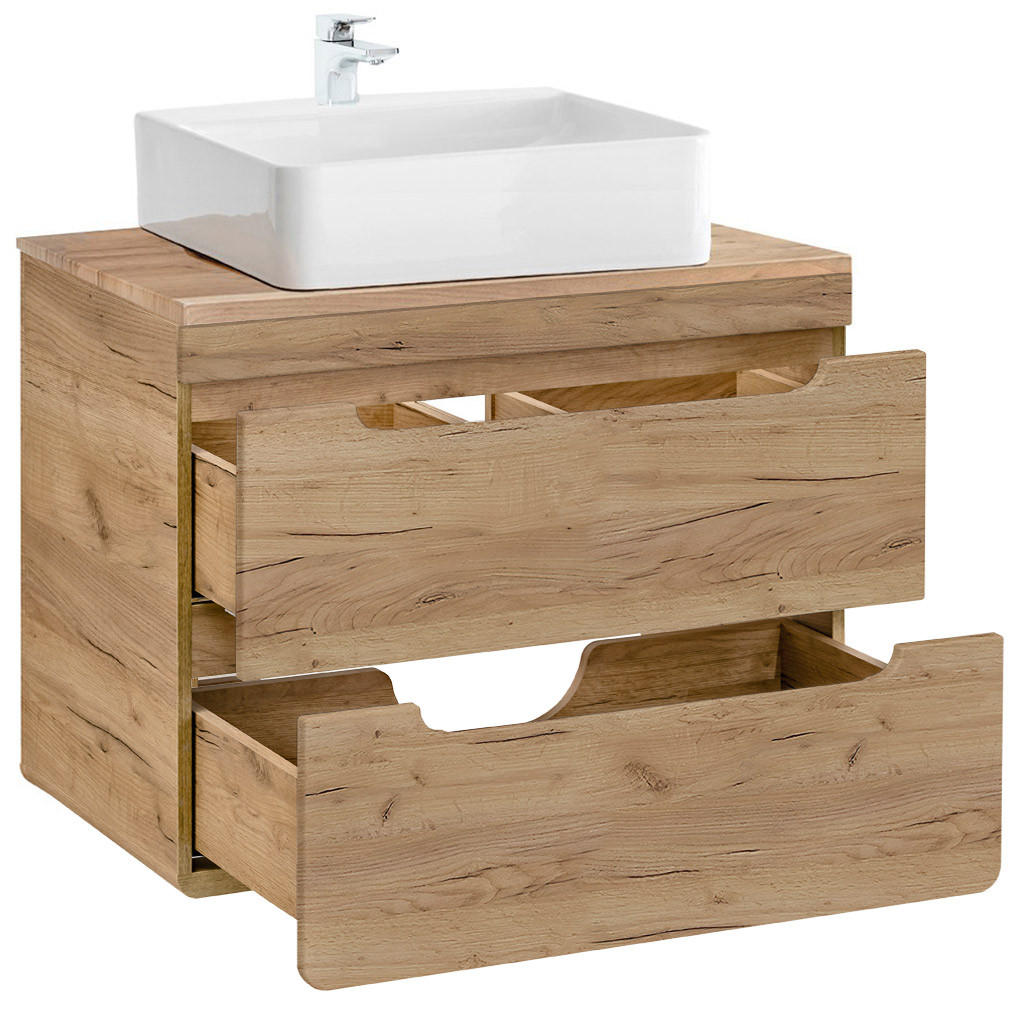 WASCHTISCH Luton-56 - Braun, Holzwerkstoff (81/76/46cm) - Lomado
