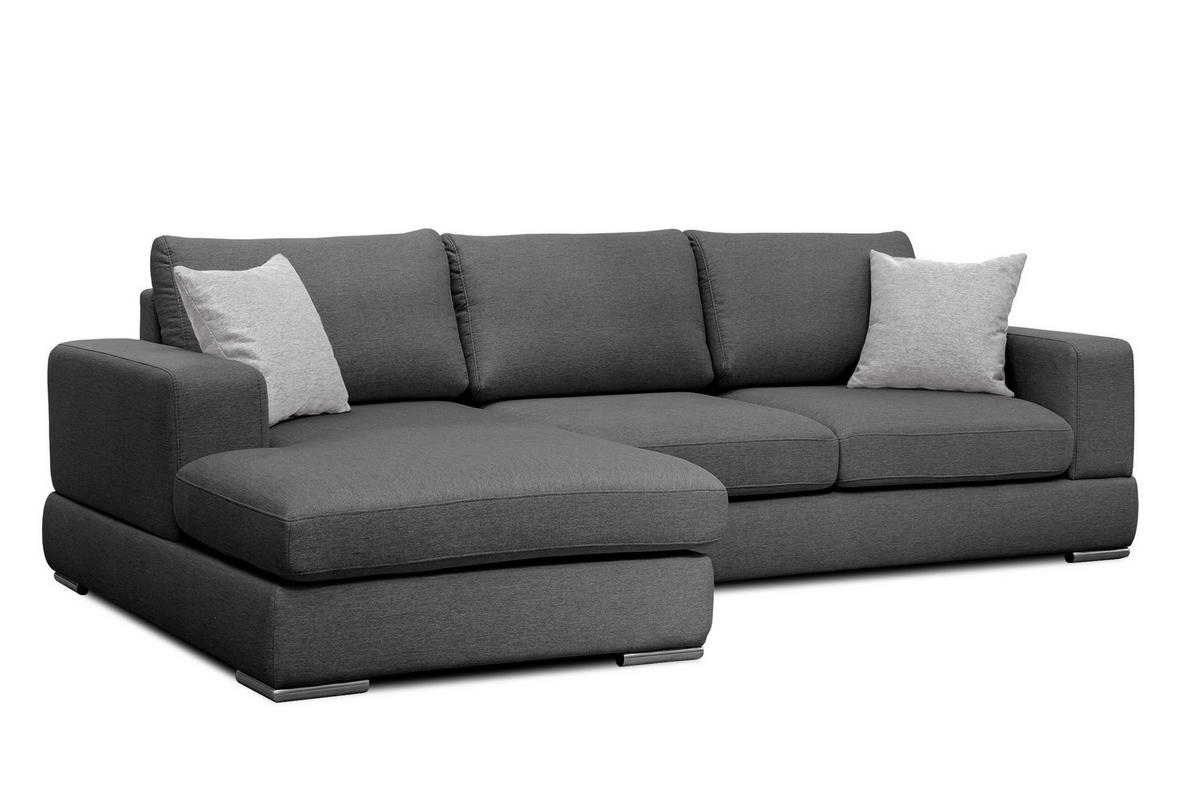 ECKSOFA OTTO 4-Sitzer, dunkelgrau - Dunkelgrau, Holzwerkstoff/Textil (159/279cm) - Courtois Laville