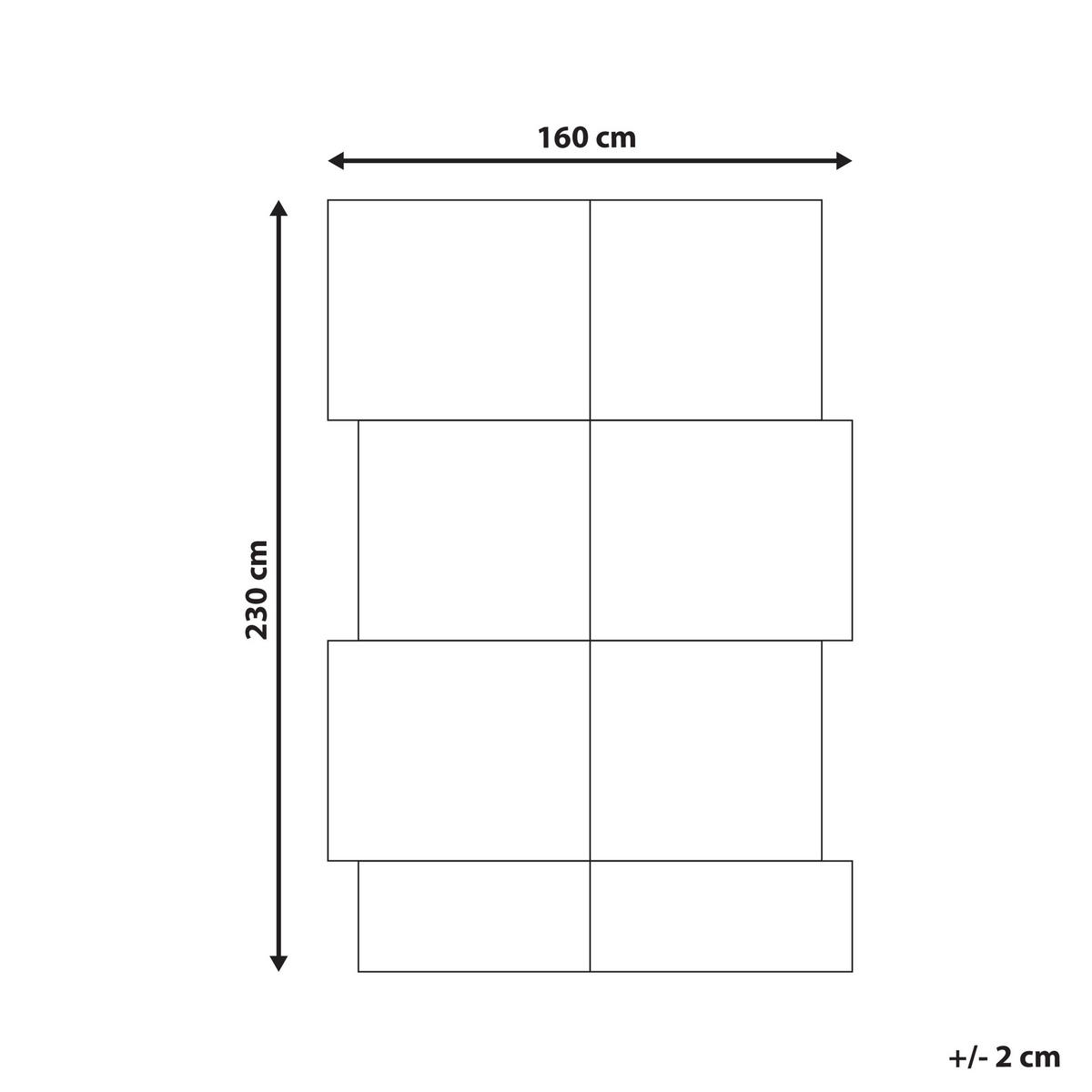KOBEREC Béžový 160/230 cm Juta Sangli - béžová, textil (160/230cm) - Beliani