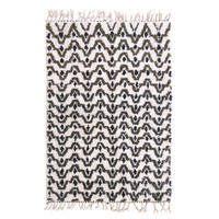 BERBERTEPPICH aus Marokko aus reiner Wolle 200x 300 cm - Schwarz, Naturmaterialien (200/300cm) - AFK Living
