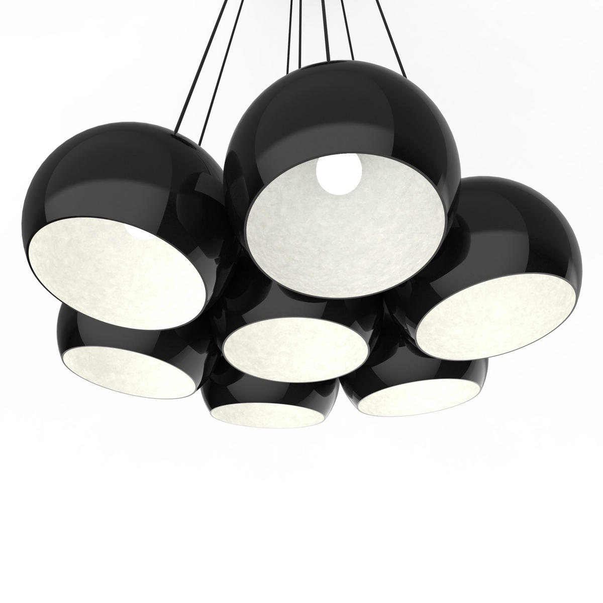 HÄNGELEUCHTE - Schwarz, Metall (25/25/20cm) - Lumicom