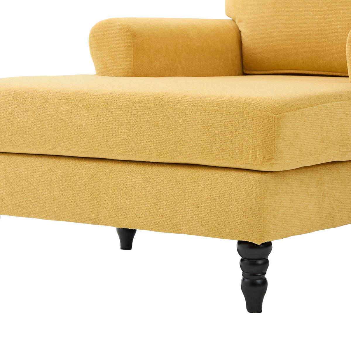 SCHLAFSESSEL DE-33888 mit Seitentaschen Senfgelb - Gelb, Holzwerkstoff (97/86/125.5cm) - ComfortXL