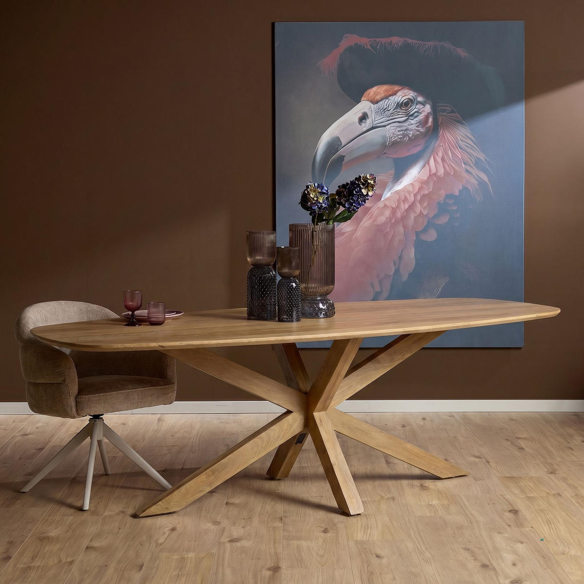 ESSTISCH Nina Braun 100/210/76 cm - Braun, Holz (100/210/76cm) - Starfurn