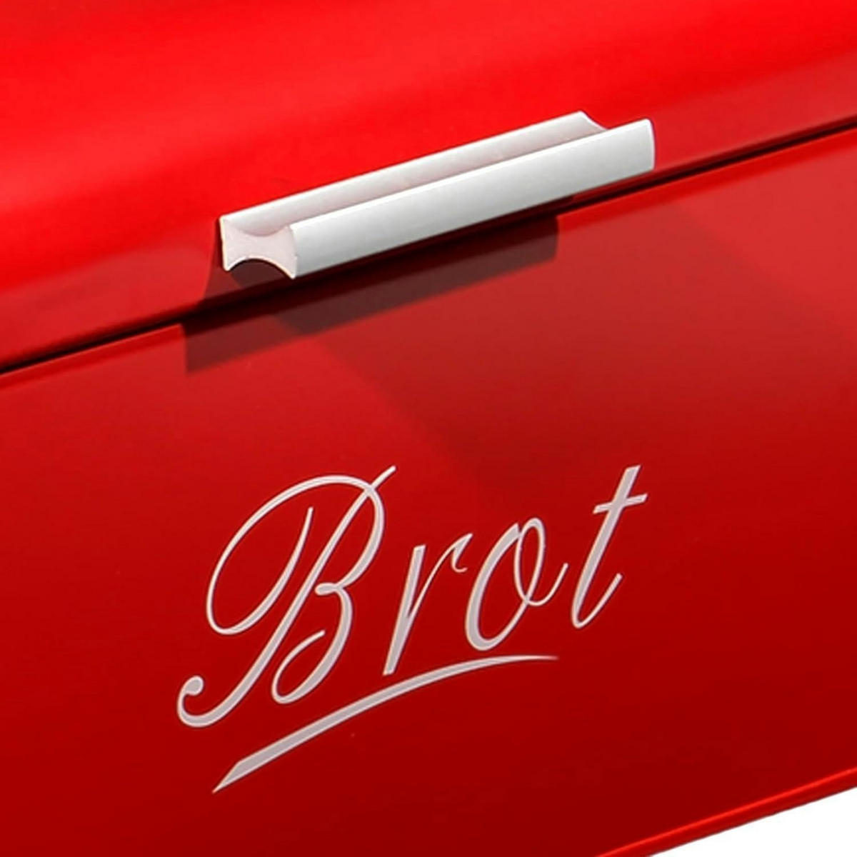 BROTKASTEN Rot 31cm - Rot, Metall (19/16/31cm)