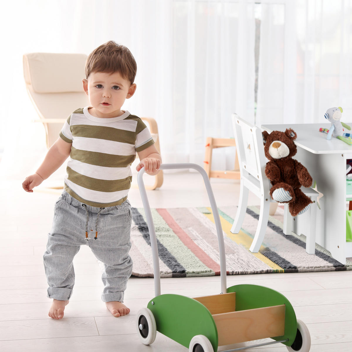 KINDERSITZGRUPPEPE - Weiß, Holzwerkstoff/Kunststoff (75/56/46cm) - Relaxdays