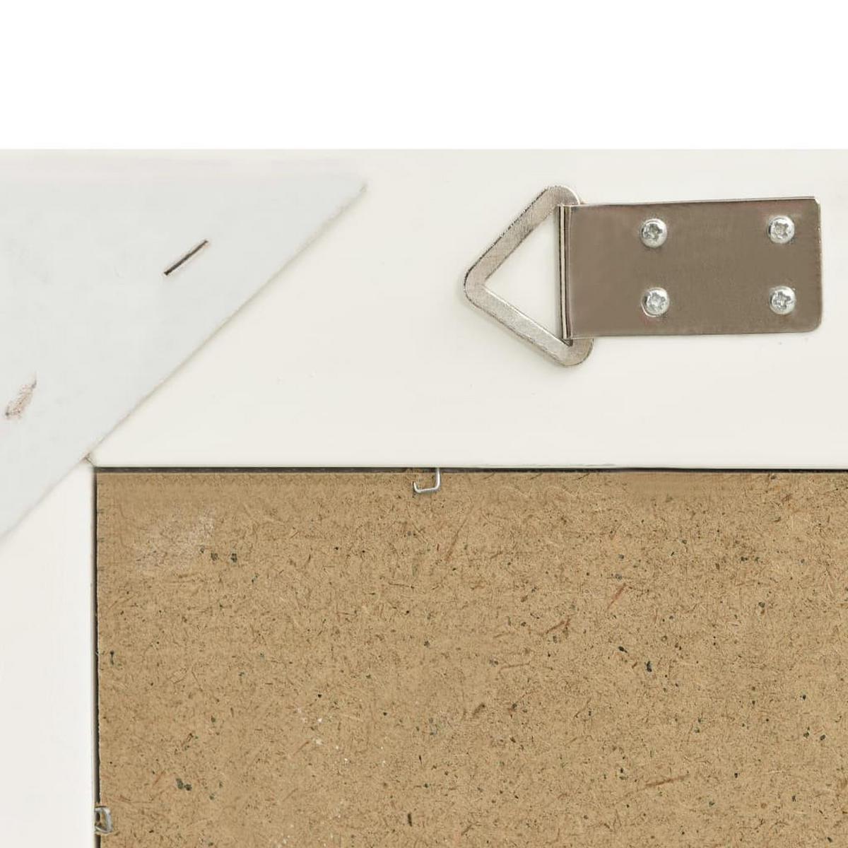 WANDSPIEGEL Im Barock-Stil 50/60 Cm Weiss - Weiß, Holz (60/3/50cm) - vidaXL