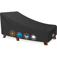 ABDECKHAUBE für Sonnenliege 203 x 81 x 81 cm - Schwarz, Kunststoff (81/81/203cm)